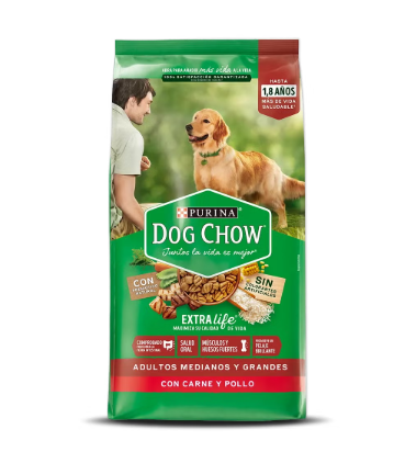 Purina Dog Chow - Adultos medianos y grandes - Carne y Pollo - 475g/2kg