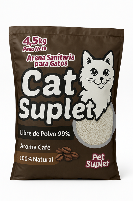 Arena Sanitaria Para Gatos - 4,5 kg - Aroma Café