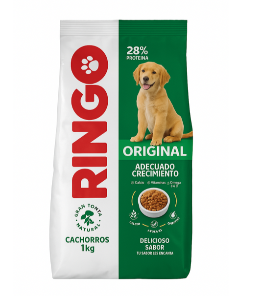 Ringo Original - Cachorros - 1 kg - Delicioso Sabor